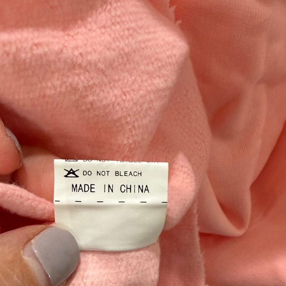 Amazon Peachy pink Sz L Double-Breasted Women's Jacket w/unfinished seams - Picture 10 of 10